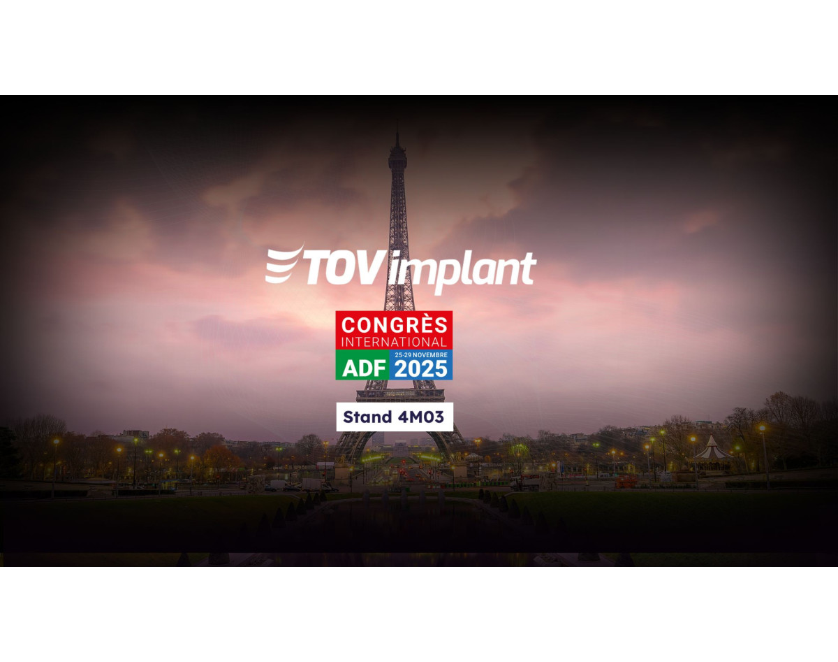 TOV‑Implant au Congrès de l’ADF 2025 – Rendez‑vous sur le stand 4 M03 à Paris